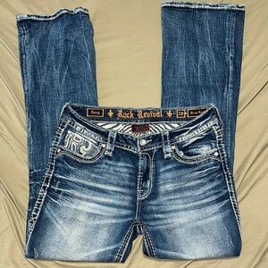 Rock Revival Dark Blue Boot Cut Jeans